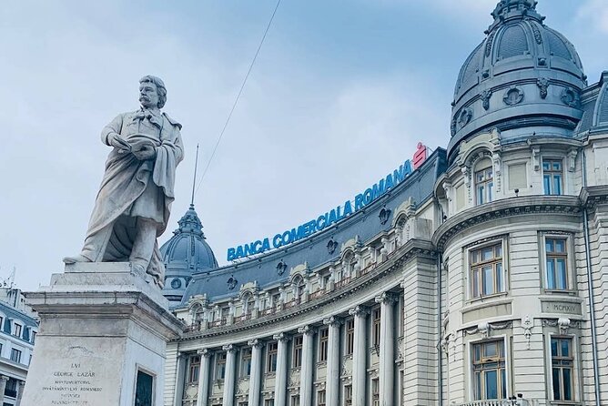 8h Bucharest full-day Tour, Parliament and Top Attraction, Privat - Old Town: finish with Bucharest at street level
