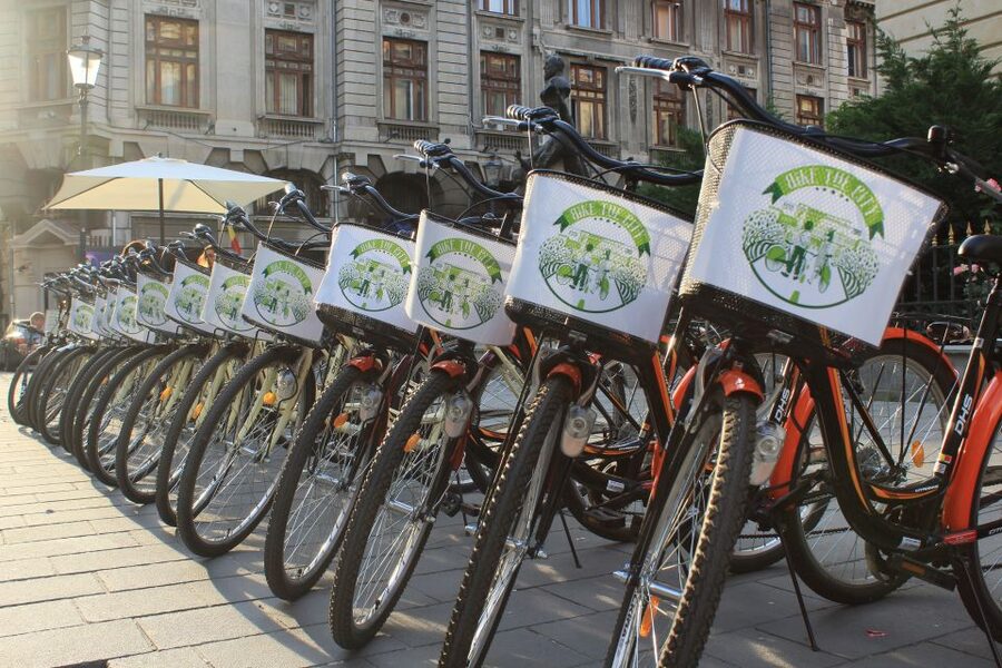 Bucharest Bike Rentals - Riding through a flat city with uneven cycling conditions