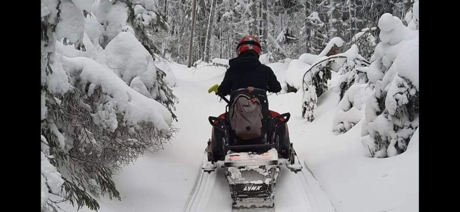 Bucharest: Carpathian Snowmobile / ATV Adventure Tour - Cable car views from the mountain