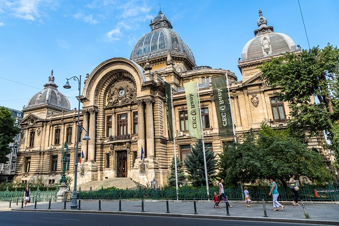 Bucharest Old Centre Tour - The National Bank and the remains of Șerban Voda Inn