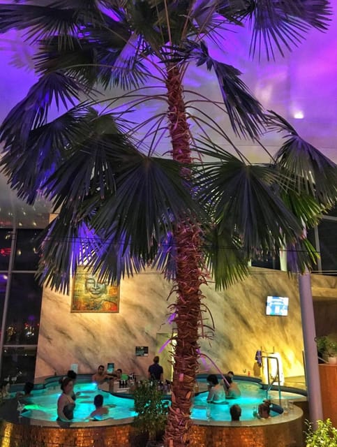 Bucharest: Therme Spa Night Experience with Transfer - From central Bucharest to a giant indoor garden