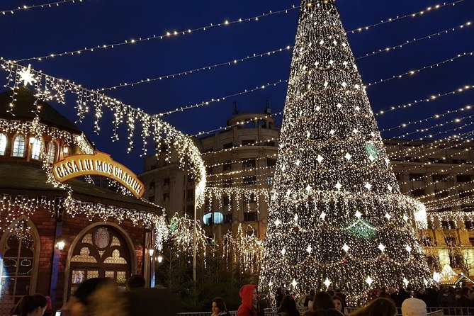 Bucharest: Tour of Christmas traditions & decorations - Constitution Square beneath five million lights
