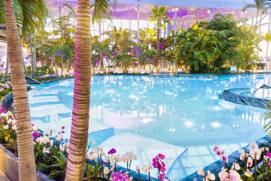 Bucuresti: Bucuresti Therme Transfer and Full-Day Access - Finding quiet time in The Palm
