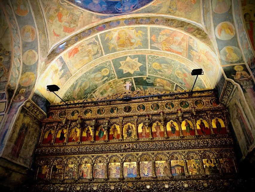 Eastern Orthodox Church Art in Bucharest - Saint Elijah and one of Bucharest’s Orthodox basilicas