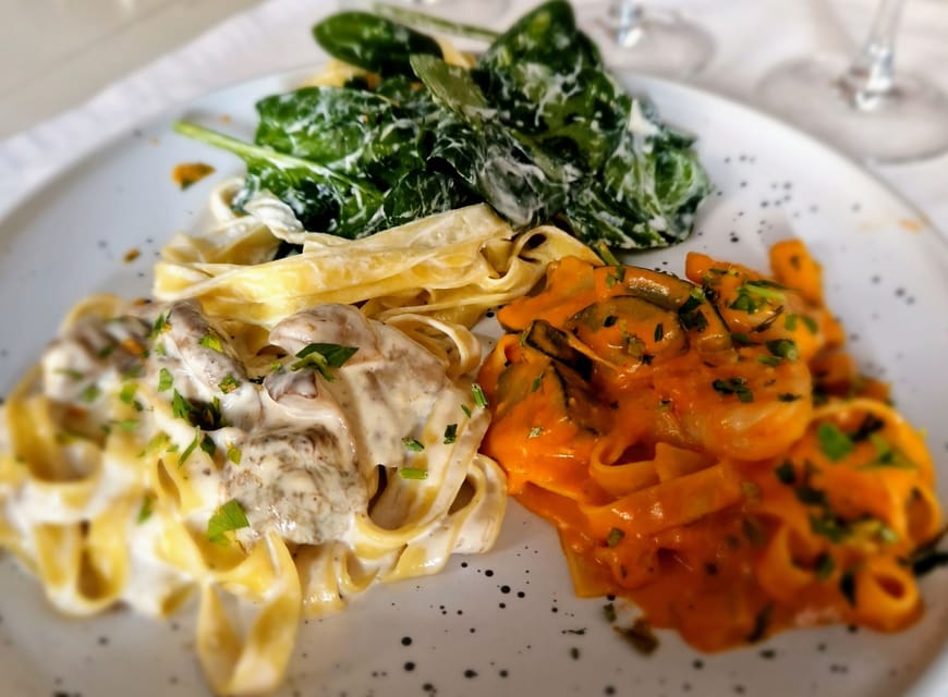 Food, Wine And Sightseeing Tour in Oradea, Romania - The second food stop: sausages, pasta, and local dishes