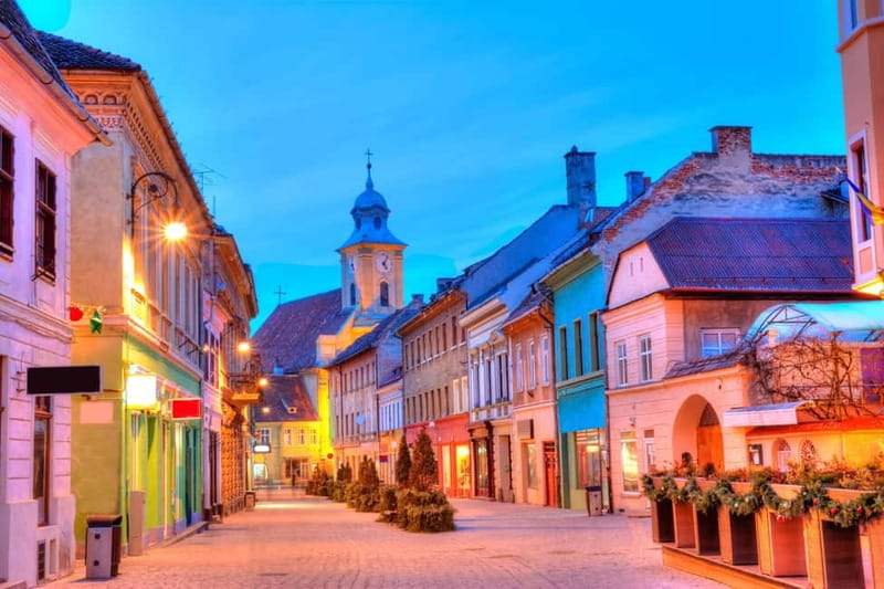 From Bucharest: Peles Castle, Brasov & Bran Castle Day Trip - Brașov gives the day a human scale