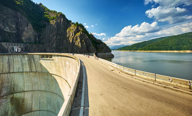 From Bucharest: Top Gear Road - Transfăgărășan Highway Day Trip - Vidraru Dam: a powerful first stop