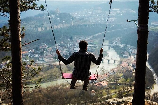 Hike Bulgaria Love Swing, Veliko Tarnovo and Tarevet Fortress - Tsarevets Fortress and the church on the hill