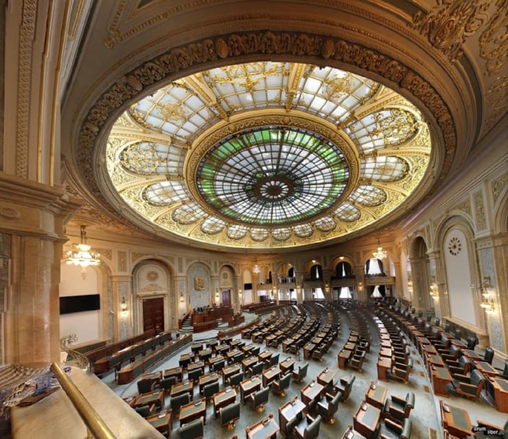 Palace of the Parliament, Village Museum & Ceaușescu Mansion - Inside the Palace of the Parliament