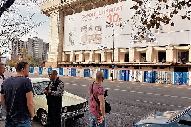 Private -RedPatrol Tour of Bucharest with a Romanian Vintage Car - The Palace of Parliament and the scale of power