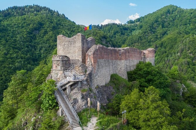 Private Tour - Top Gear Road, Transfăgărășan Highway - Poenari Citadel, seen from below