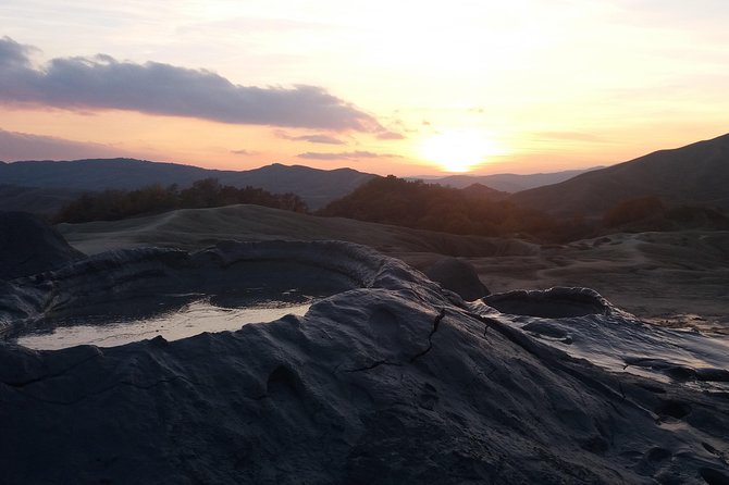 Salt Mine, the Muddy Volcanoes and Wine Tasting Private Day Tour from Bucharest! - The Berca mud volcanoes and their gray cones