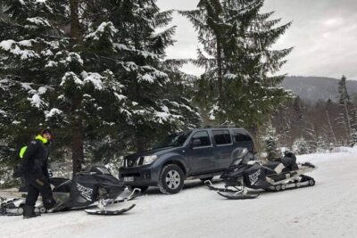 SnowMobiles Tour in Carpathian Mountains