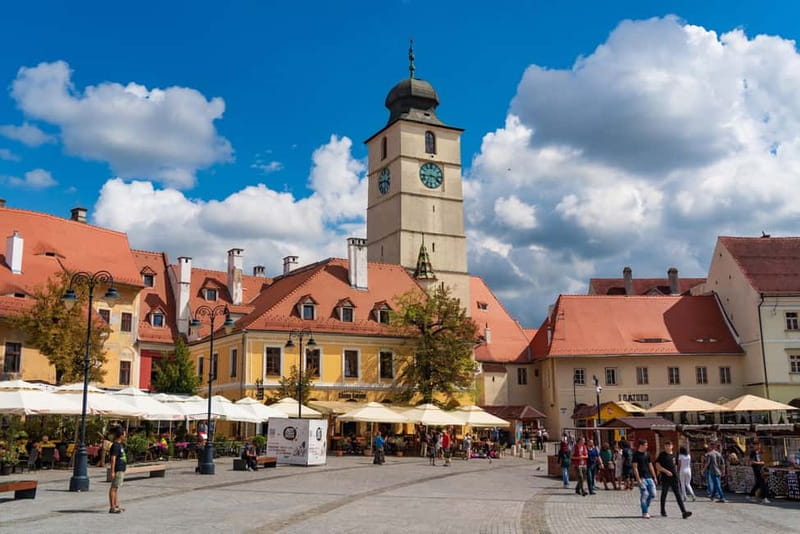 Tour of Sibiu - Church in Cristian - Village of Sibiel - The long ride from the Cluj area