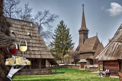 Traditions in Bucharest: Village Museum and Wine Tasting Tour